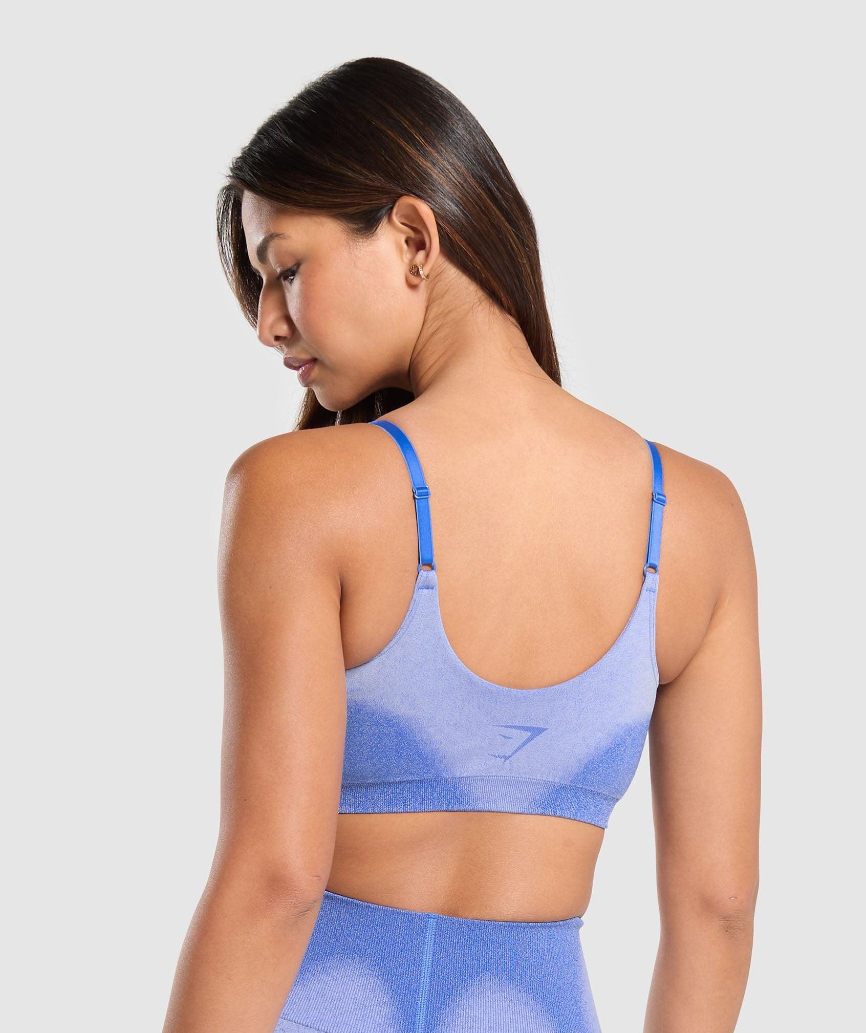 Gymshark Blur Seamless Bralette - Iris Blue/Powdered Lilac Female Product Image