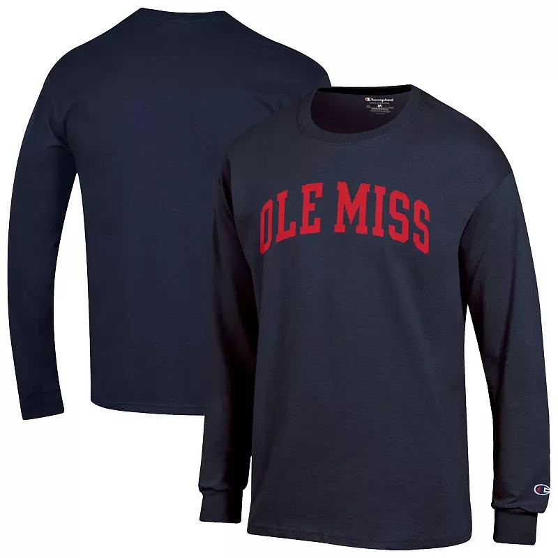 Men's Champion Black Oklahoma Sooners Basic Arch Long Sleeve T-Shirt,  Product Image