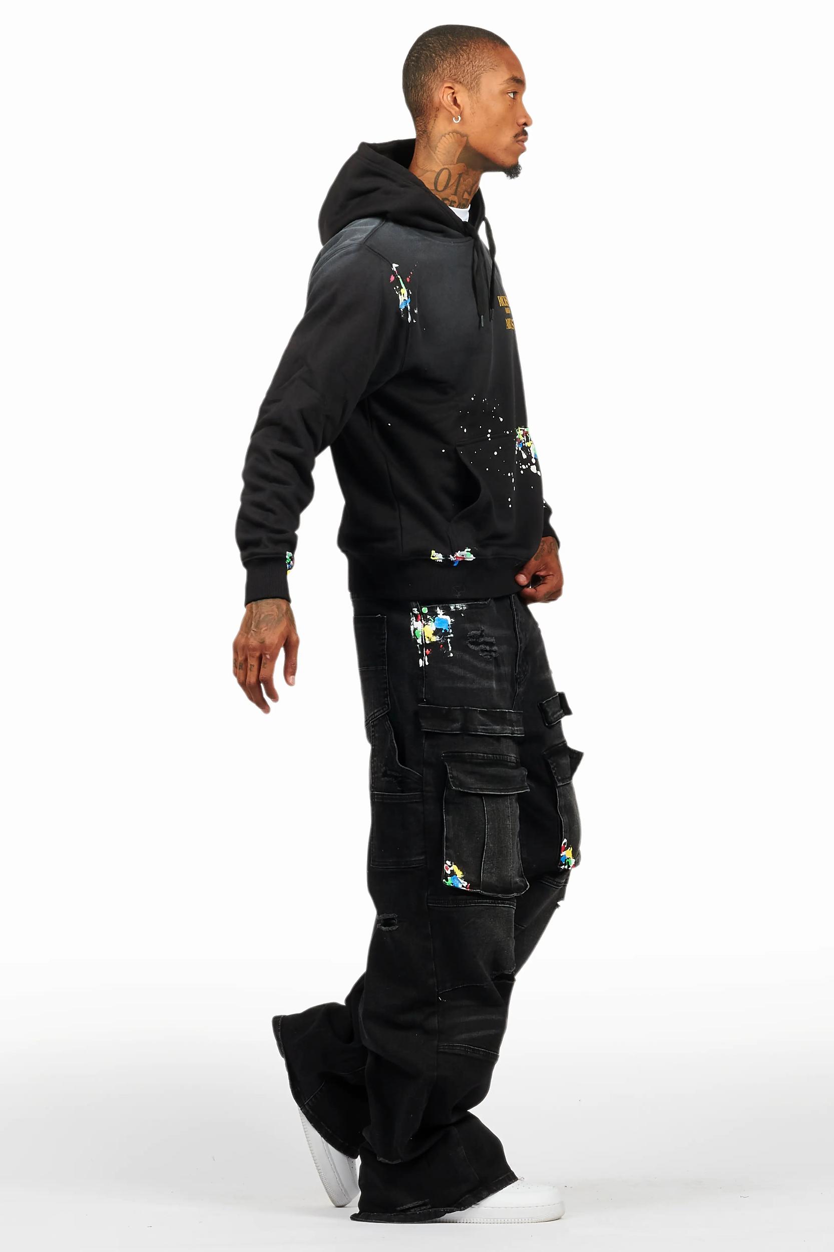 Art Dist Black Hoodie/Baggy Fit Jean Bundle Male Product Image