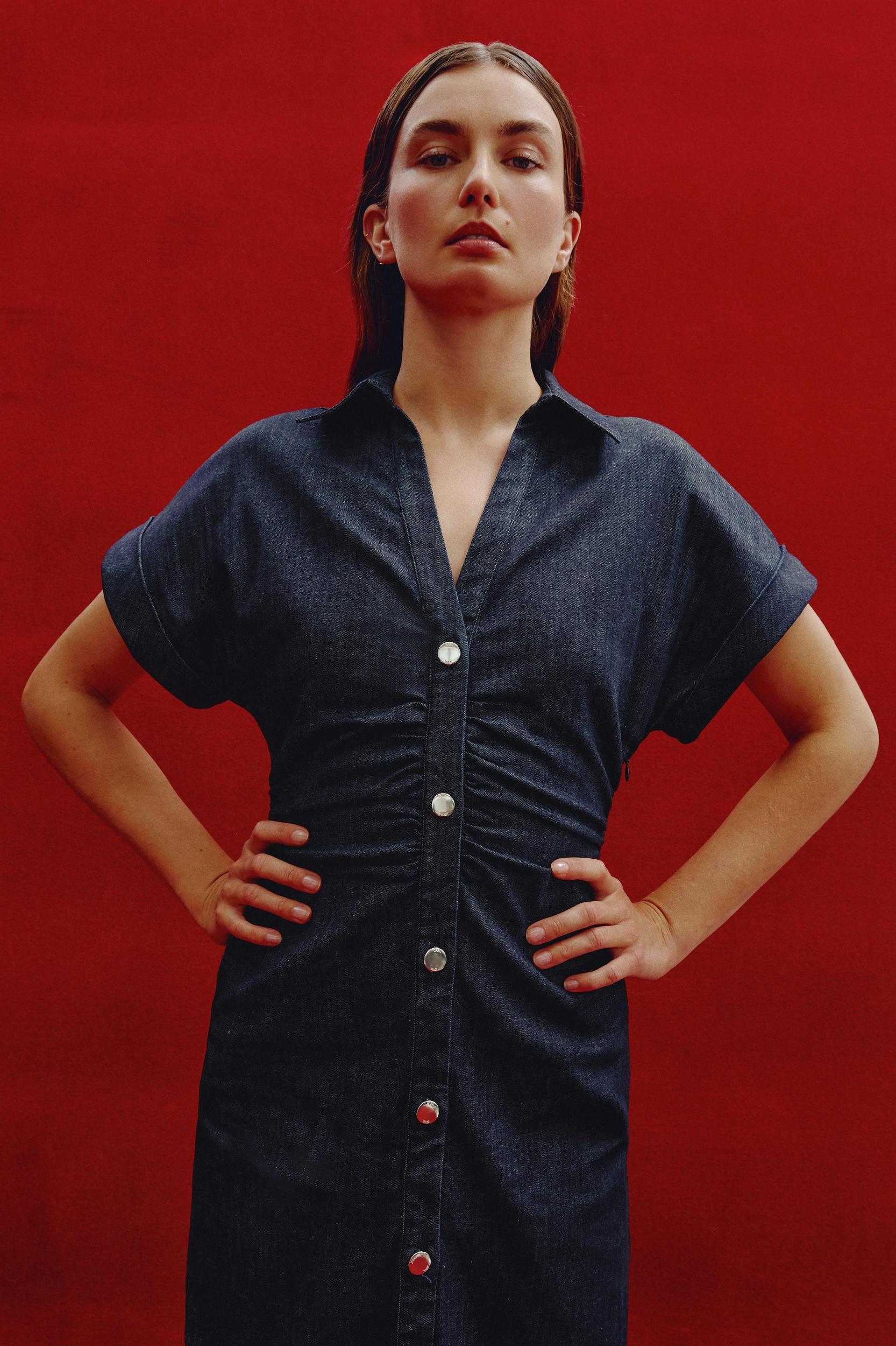 Z1975 DENIM MIDI DRESS Product Image