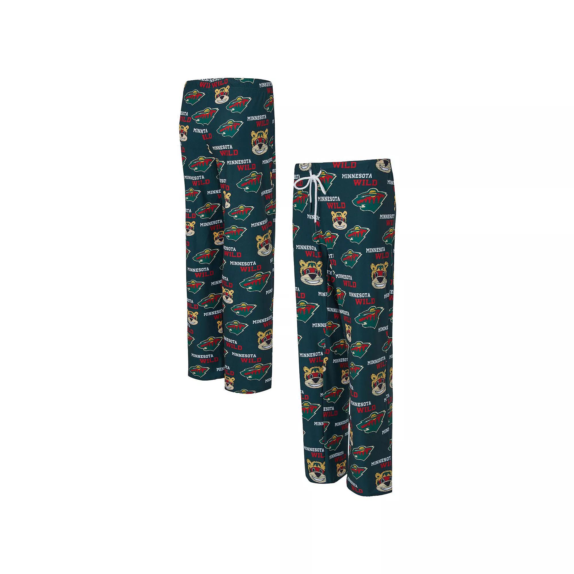 Women's Concepts Sport Green Minnesota Wild Zest Allover Print Knit Pants,  Product Image