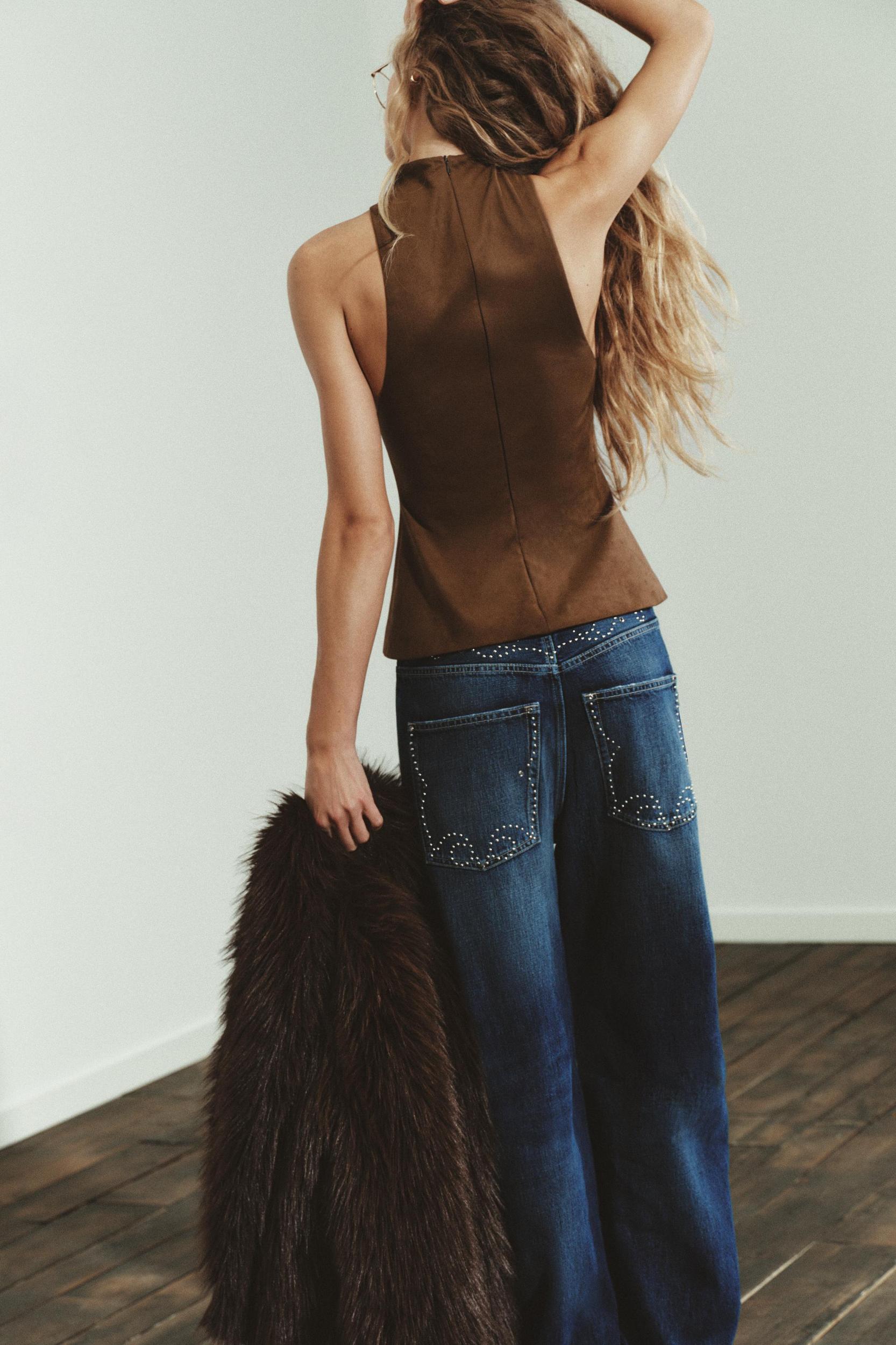 FAUX SUEDE TOP Product Image