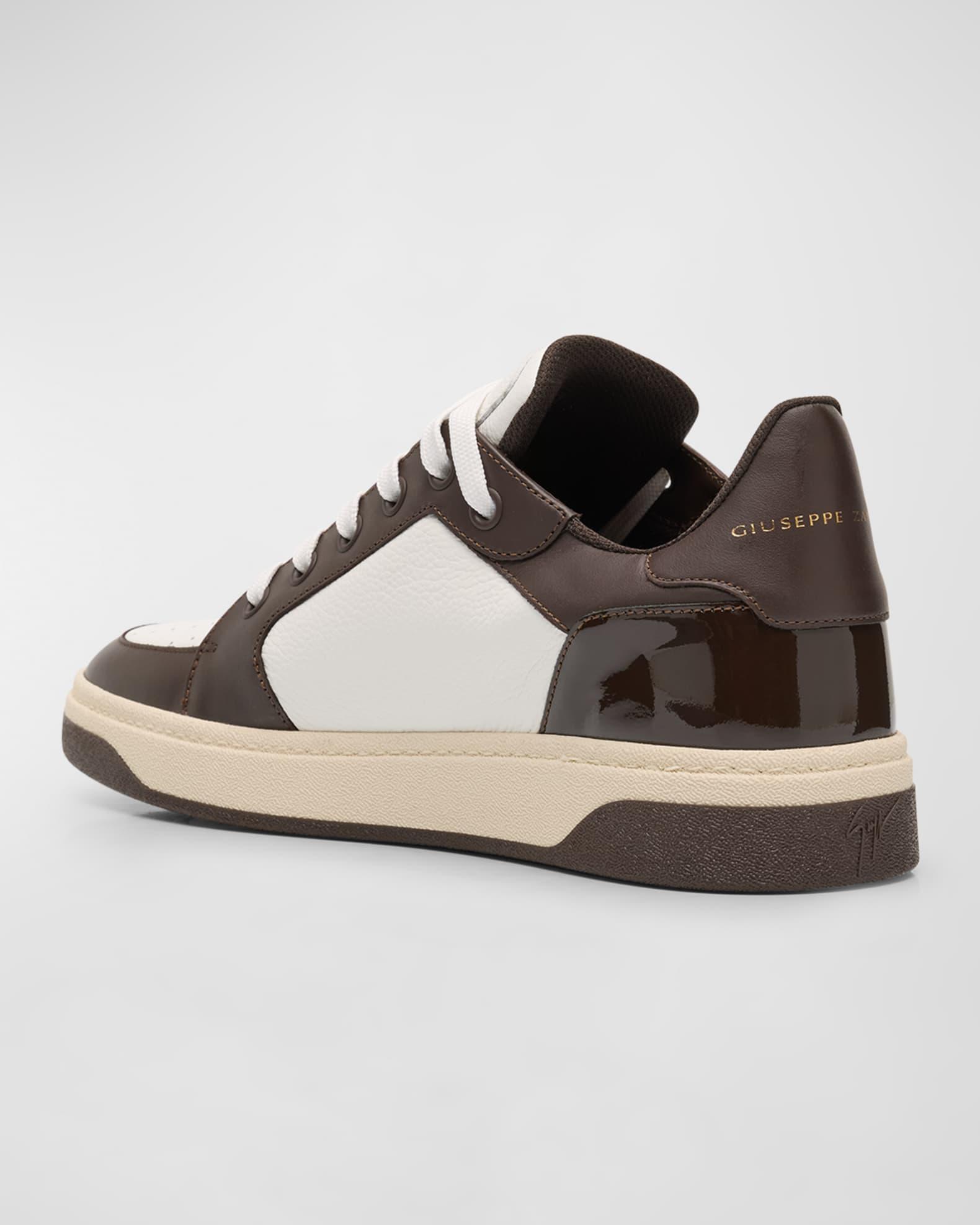 Men's Gz94 Bicolor Leather High-Top Sneakers Product Image