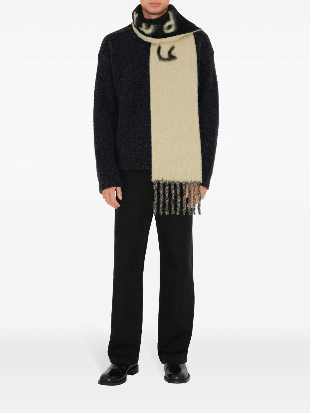 logo-intarsia reversible scarf Product Image