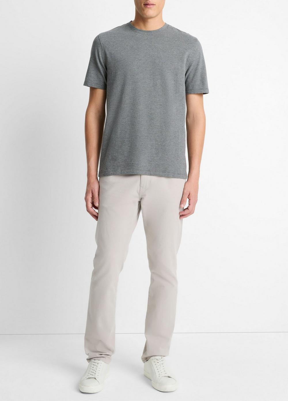 Birdseye Jacquard Pima Cotton T-Shirt Product Image