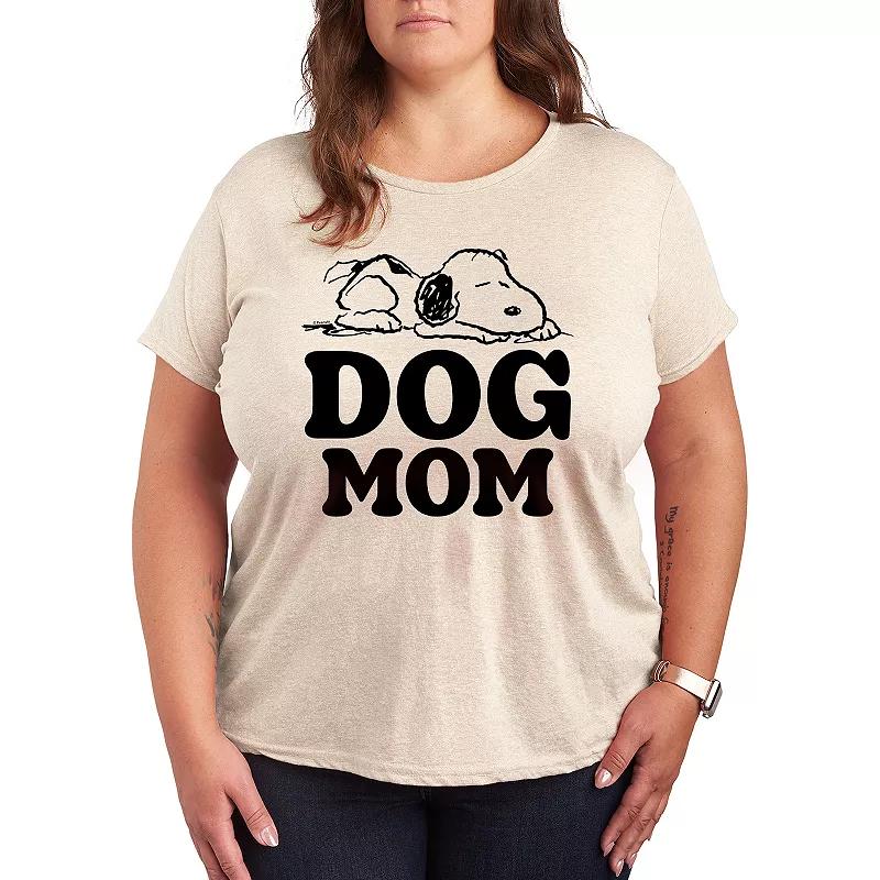 Plus Peanuts Snoopy Dog Mom Graphic Tee, Women's,  Product Image