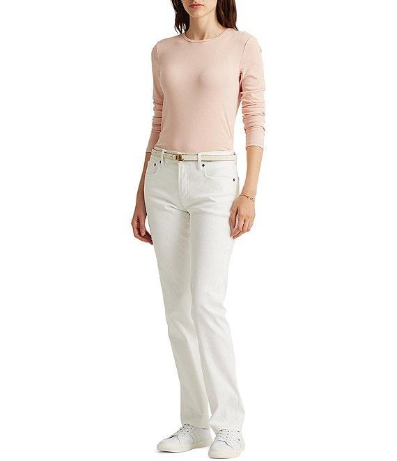 Lauren Ralph Lauren Long Sleeve Stretch Cotton T-Shirt Product Image