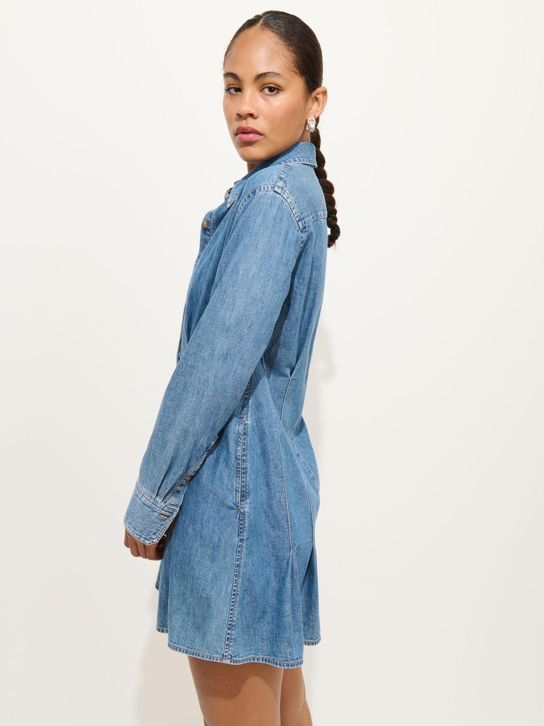 Camille Shirtdress In Denim Product Image