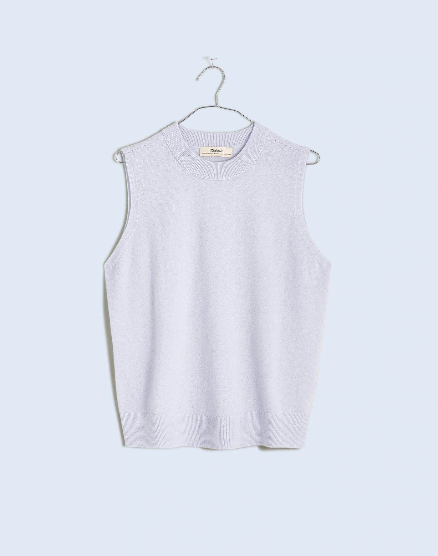 (Re)sponsible Cashmere Crewneck Sweater Vest Product Image