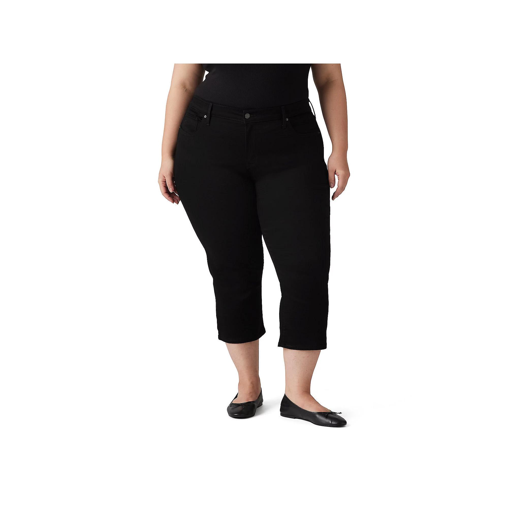 Plus Size Levi's® 311 Shaping Capris, Women's, Size: 18 W, Black Product Image