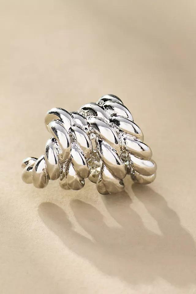 Ribbed Mini Huggie Earrings Product Image