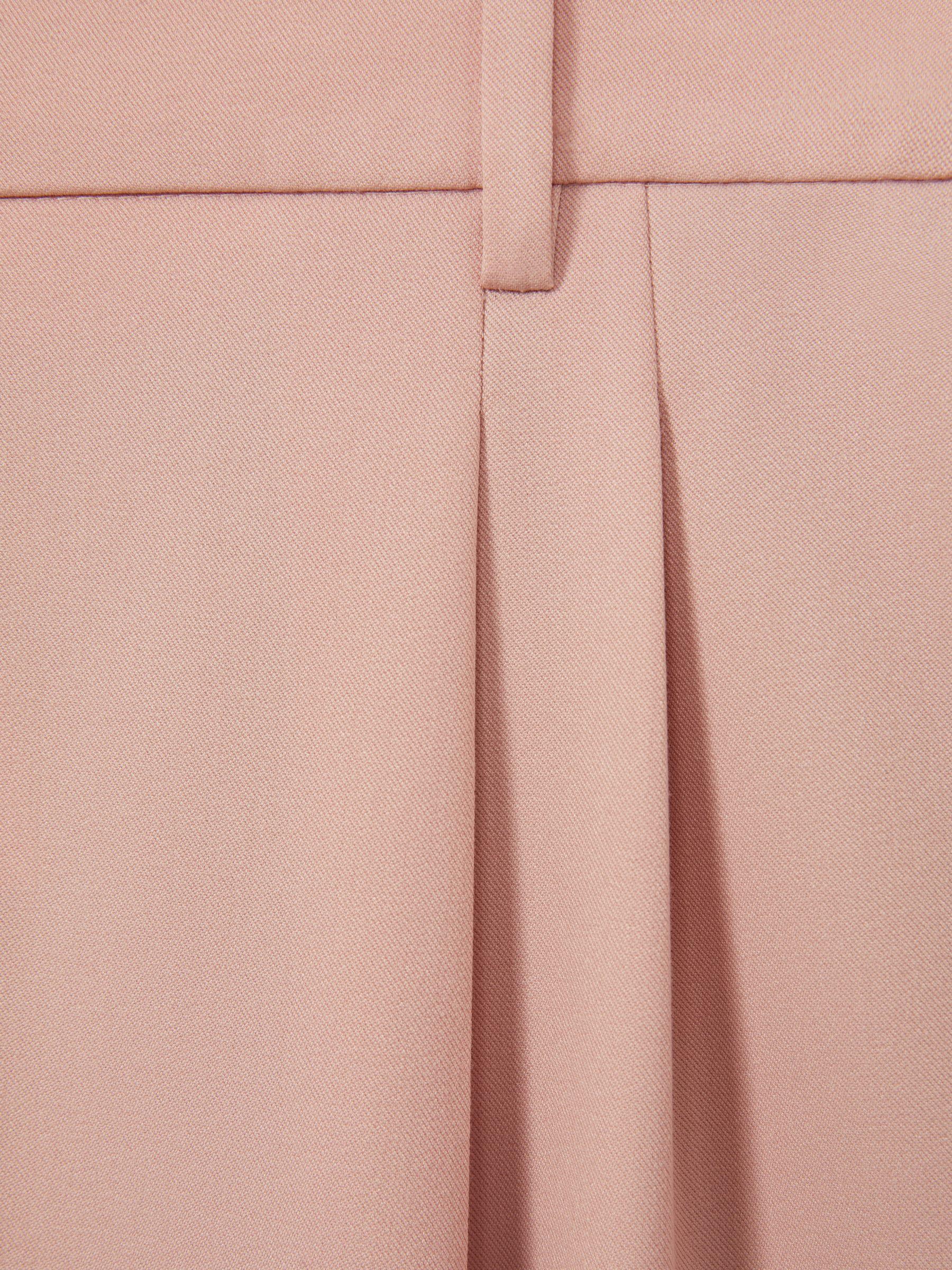 Double Pleat Wide Leg Trousers in Pink Product Image