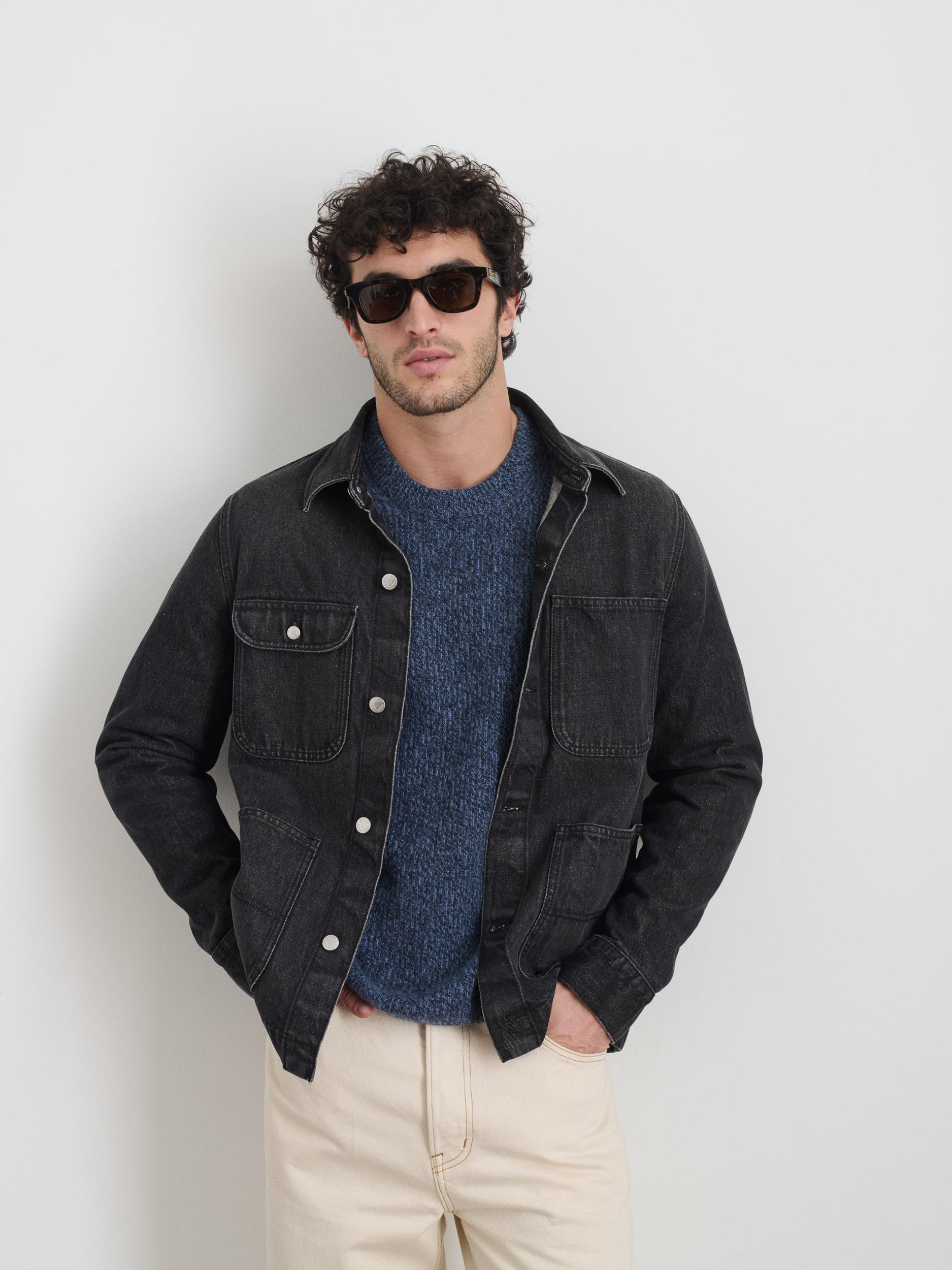 Work Jacket In Vintage Wash Denim Product Image