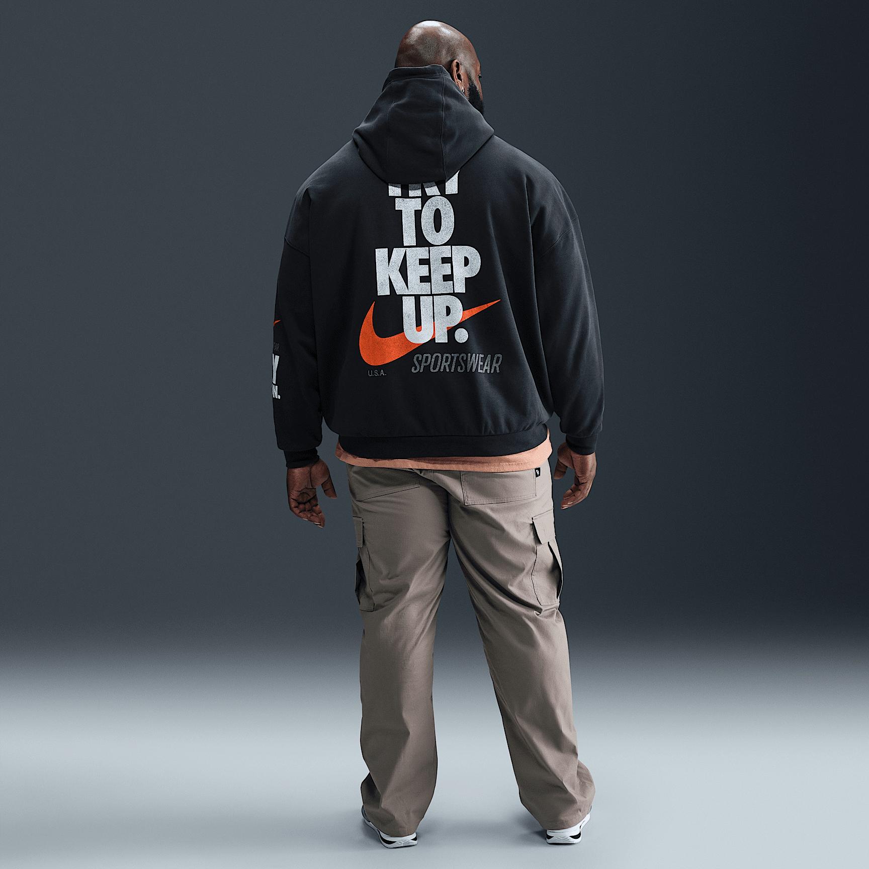 Nike Men's Club Oversized French Terry Pullover Hoodie Product Image