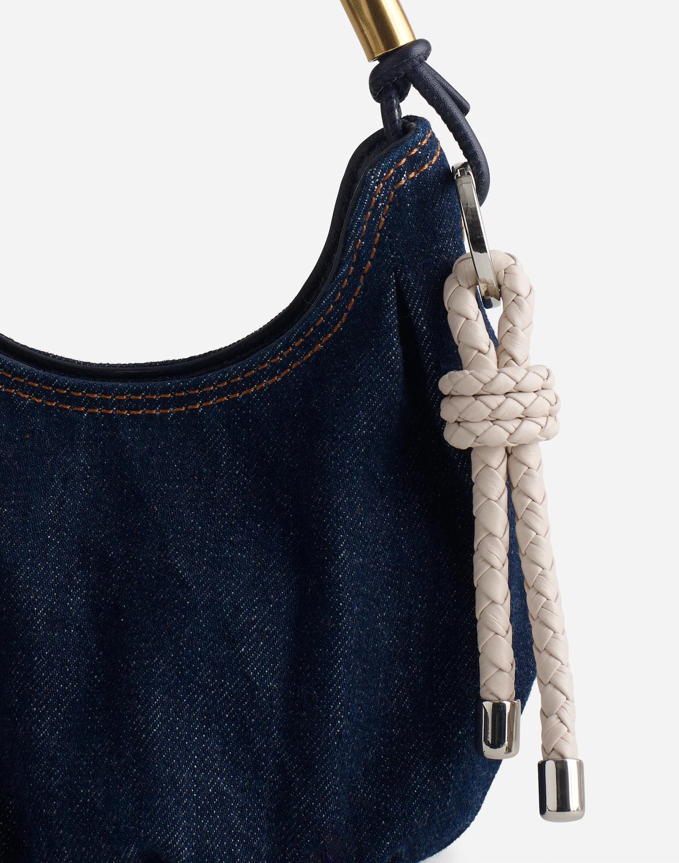 Woven Leather Bag Charm Product Image