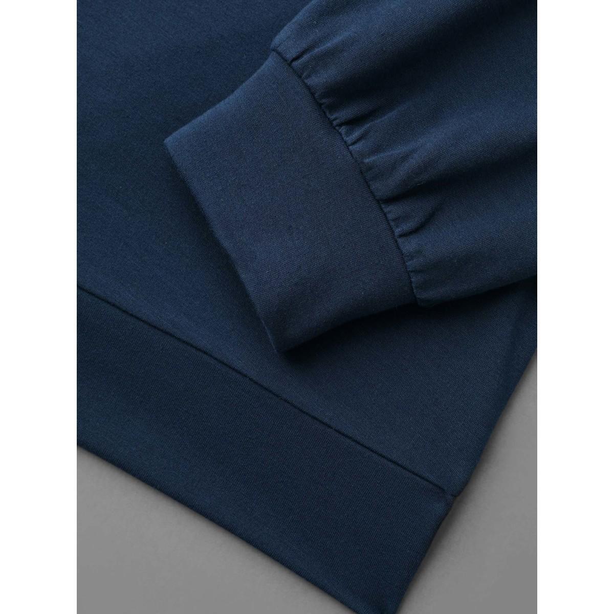 Plus Size Bee Kind Motif Round Neck Sweatshirt Women Midnight Casual Non Round Neck Everyday Sweatshirts BloomChic 10/M Product Image