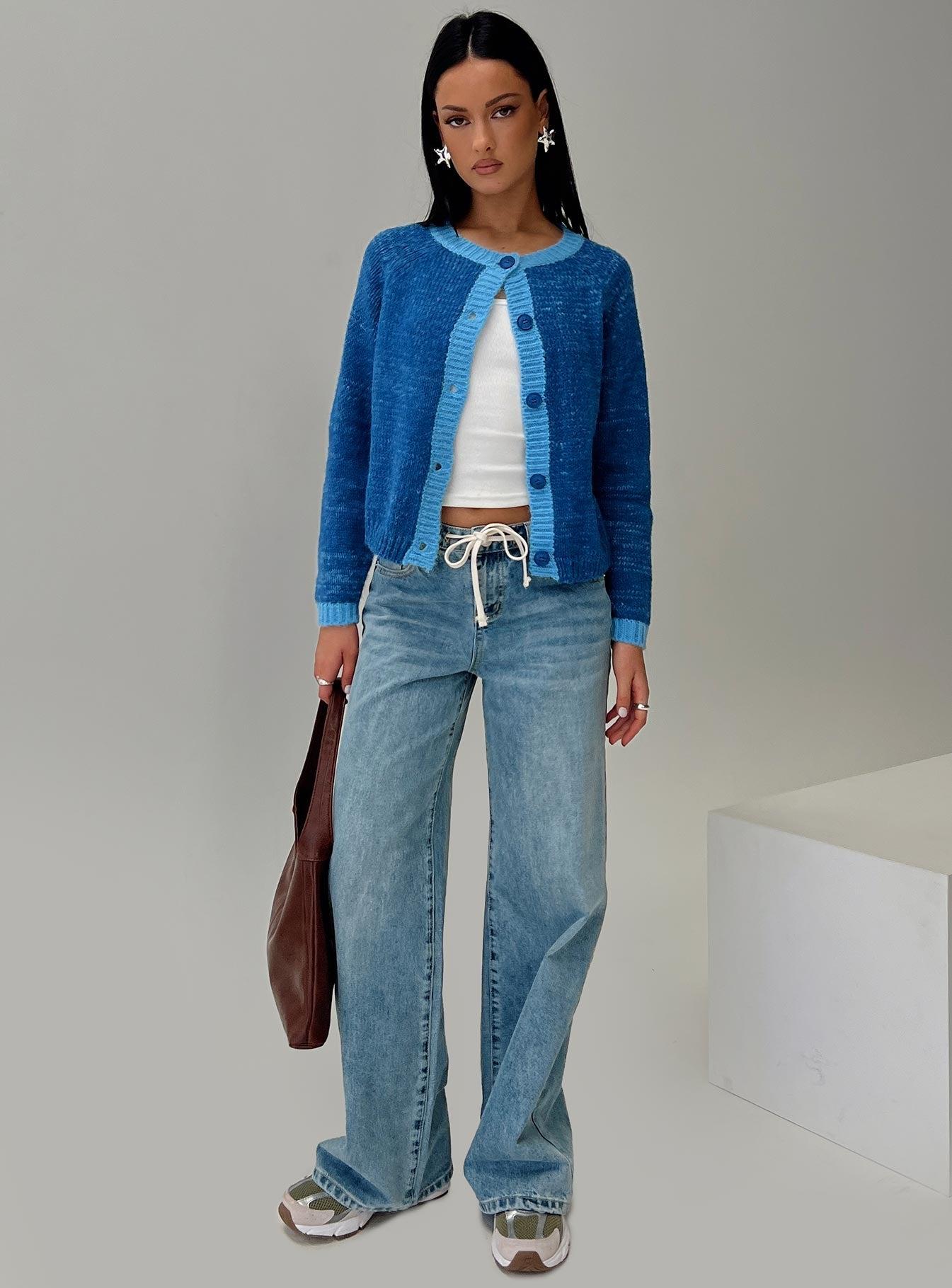 Oak Meadow Cardigan Blue Product Image