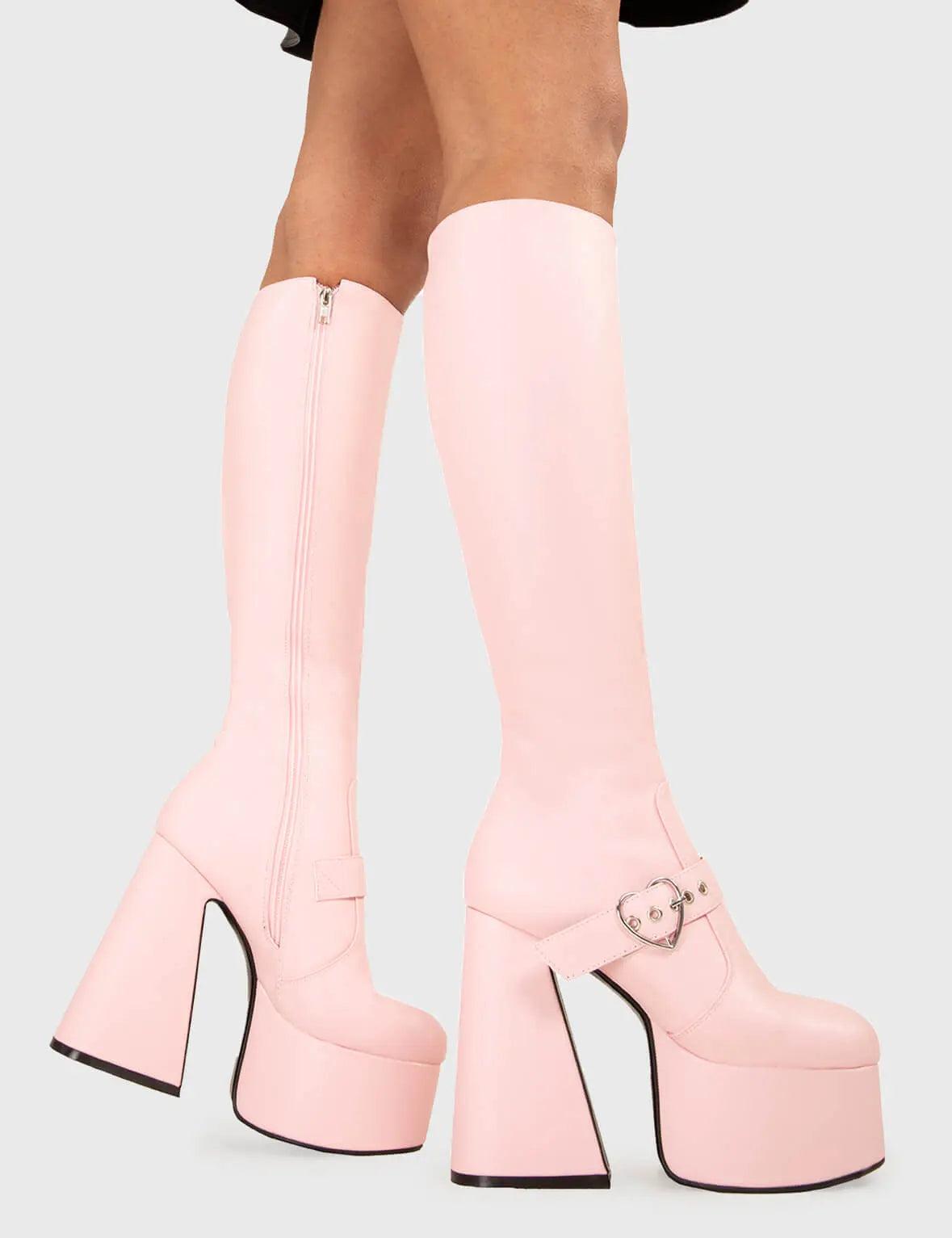 Walk With Love Platform Knee High Boots Product Image
