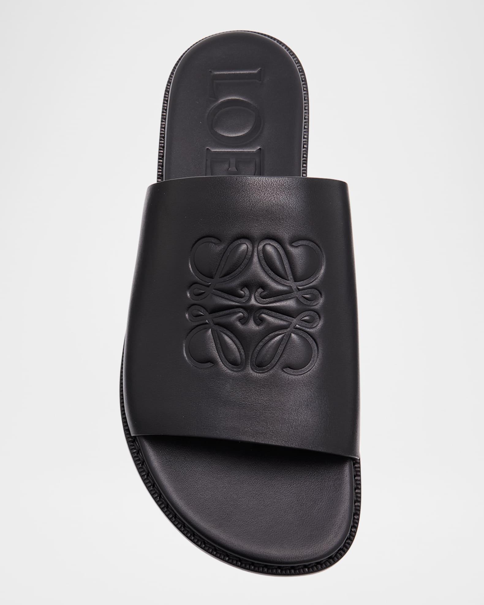 Men's Flex Anagram Soft Calfskin Slide Sandals Product Image