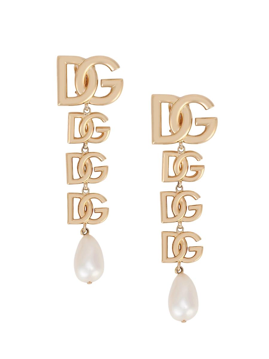 Graduated DG Logo Dangle Clip Earrings Product Image