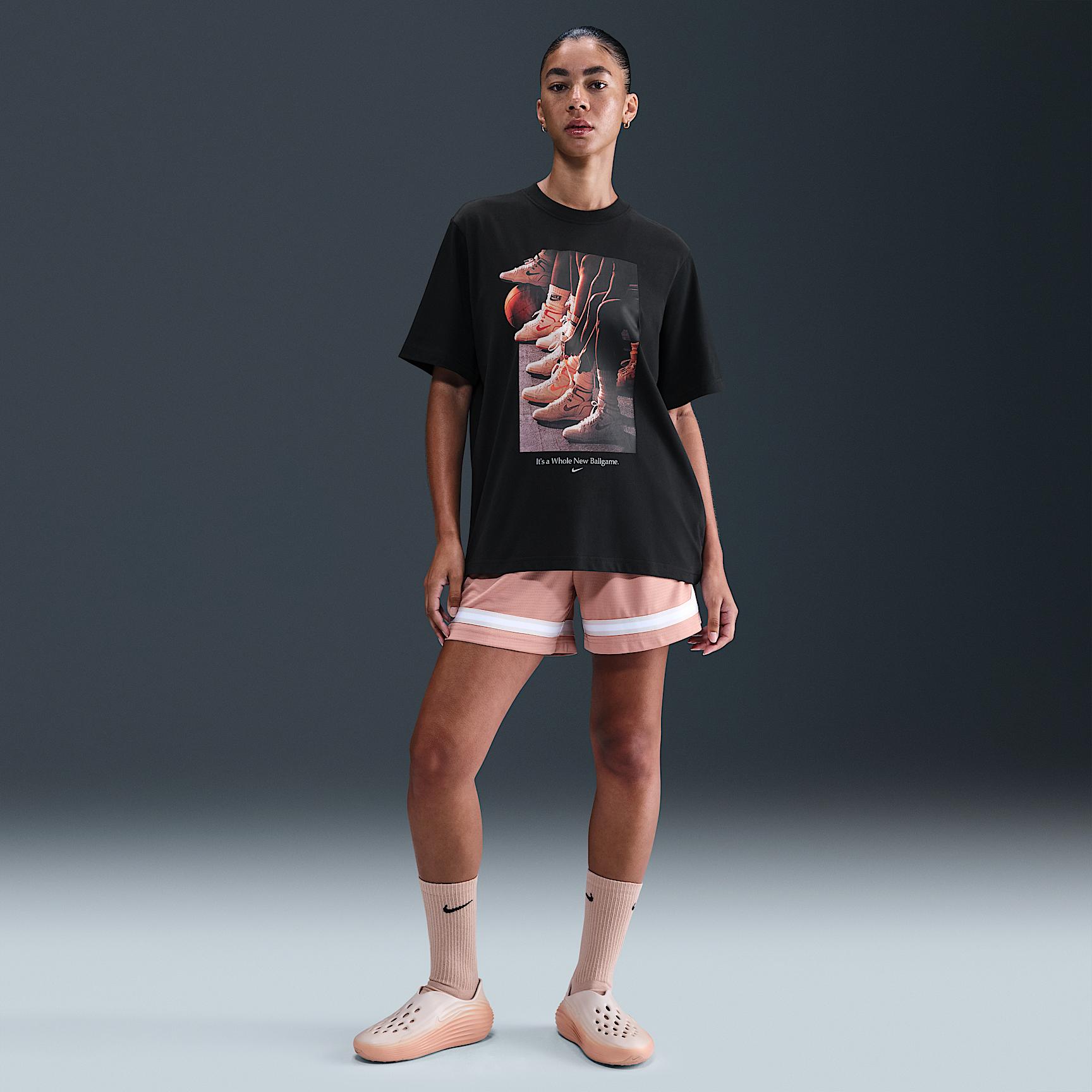 Nike Womens Dri-FIT Graphic Basketball T-Shirt | IF4945-010 Product Image