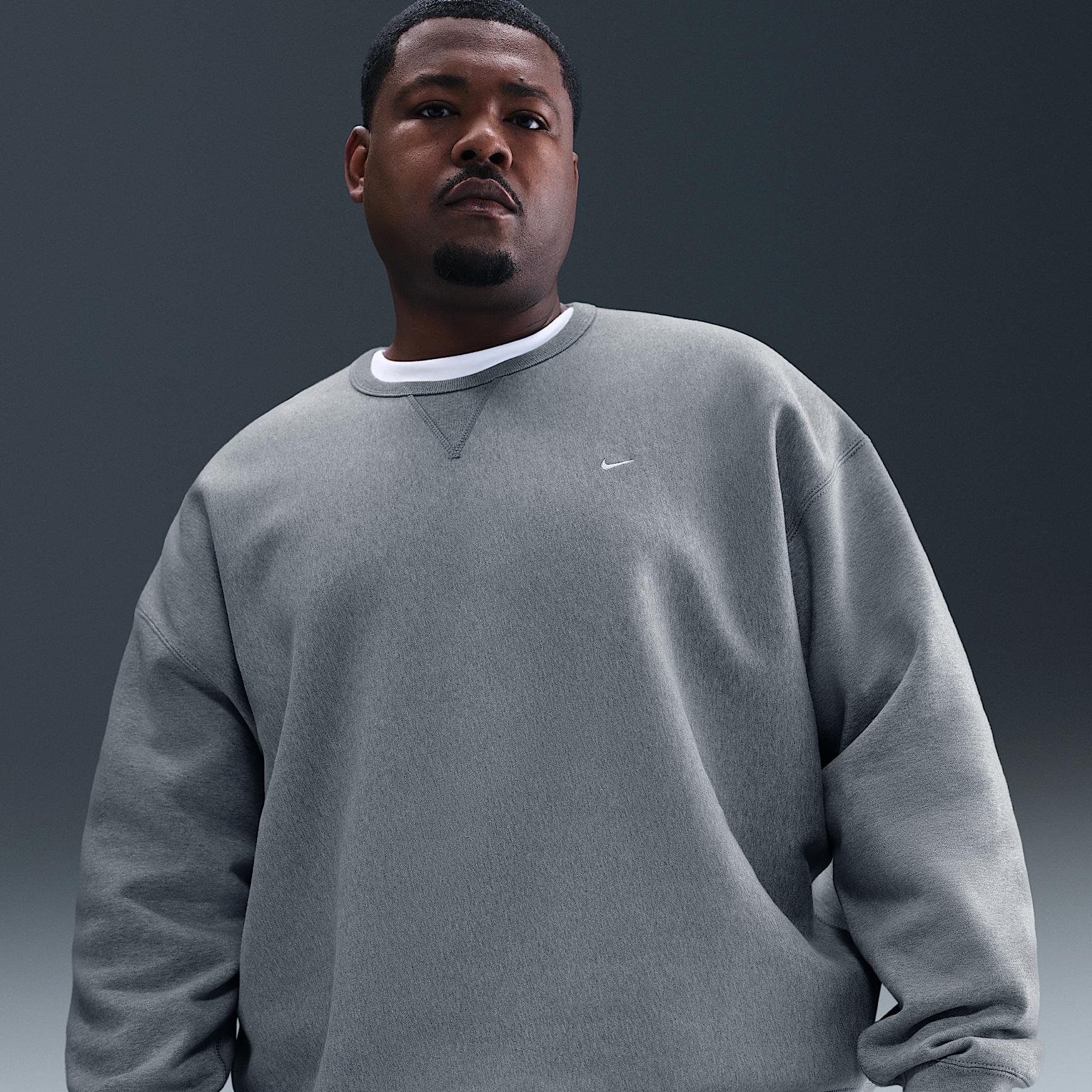 Nike Mens Solo Swoosh Fleece Crew | HV1086-063 Product Image