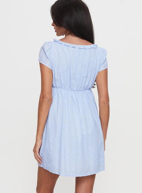 Monsterrat Mini Dress Blue Product Image