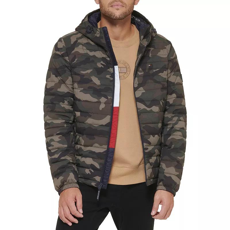 Men's Tommy Hilfiger Stretchy Hooded Puffer Jacket,  Product Image