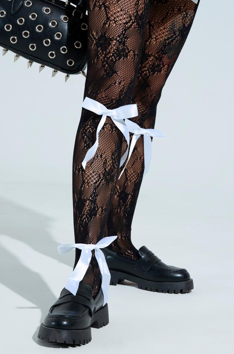 PRETTY PLEASE BOW TIGHTS Product Image