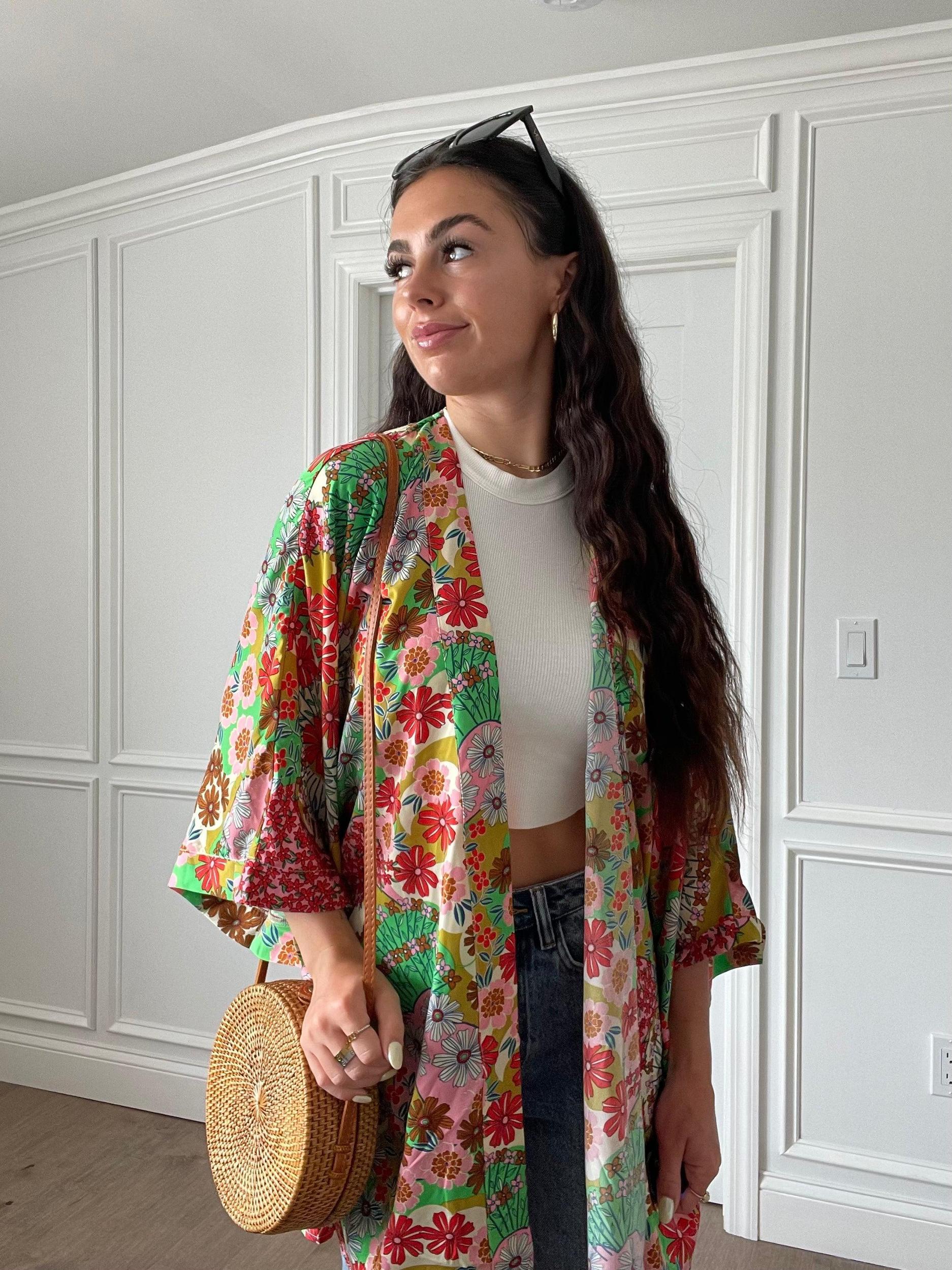 FINAL SALE Gardenia Floral Kimono Product Image