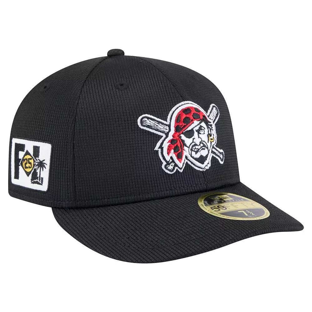 Men's New Era  Black Pittsburgh Pirates 2025 Spring Training Low Profile 59FIFTY Fitted Hat, Size: 7 1/4 Product Image
