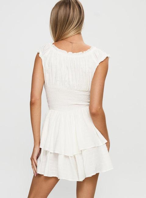 The Love Galore Romper White Lower Impact Product Image