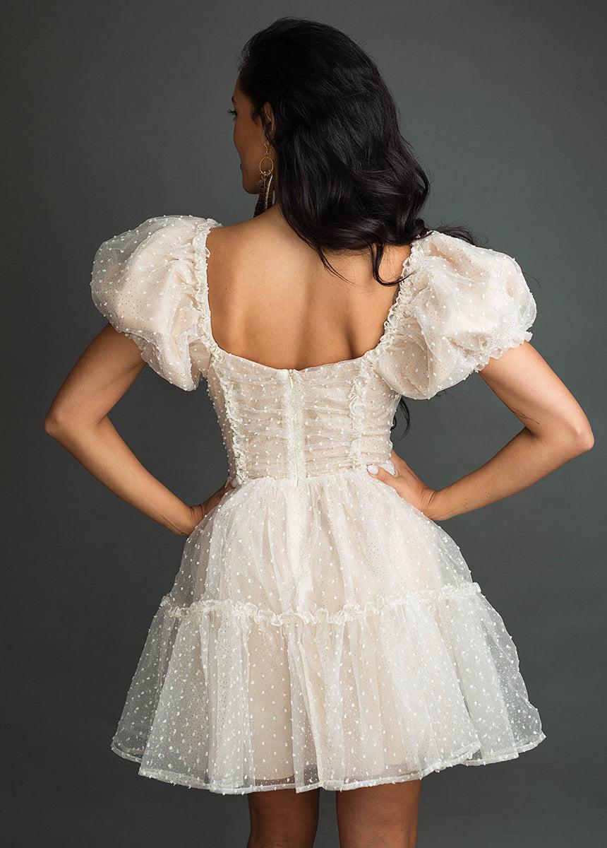 Perla Dress in Cream Dot Female Product Image