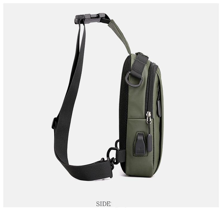 Lior Sling Backpack Chest Bag with USB Socket Small Travel Hiking Daypack Product Image
