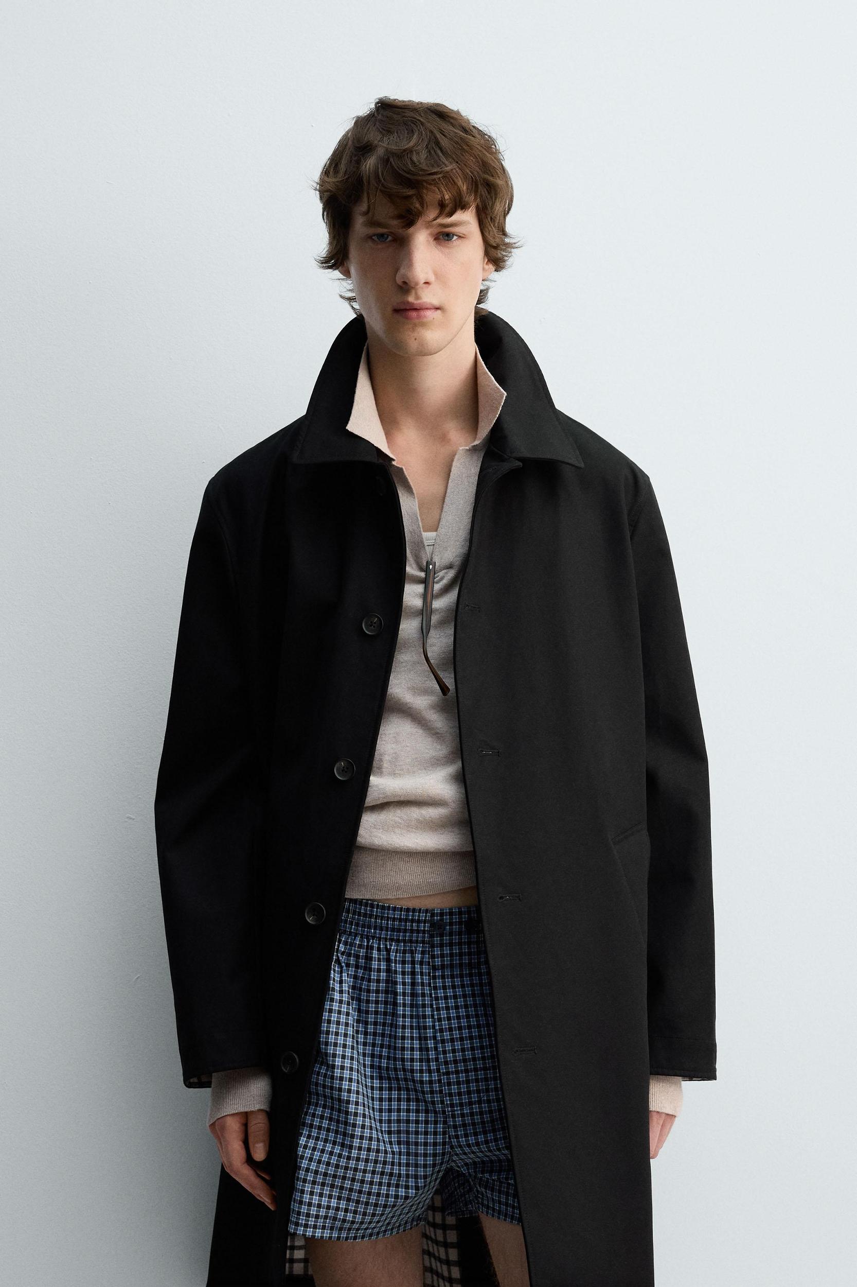 LIMITED EDITION CHECK COMBINATION TRENCH COAT Product Image