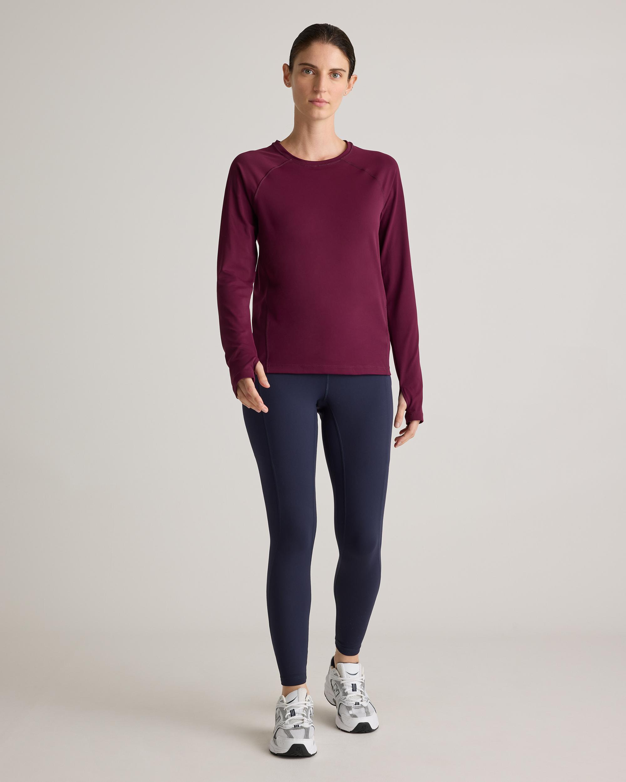 Quince | Women's Ultra-Form Long Sleeve Top Size XL, Nylon/Spandex Product Image