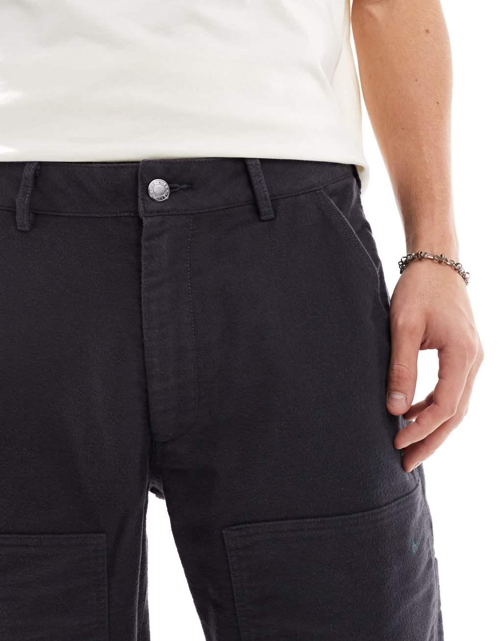 Nike Life double knee pants in black Product Image