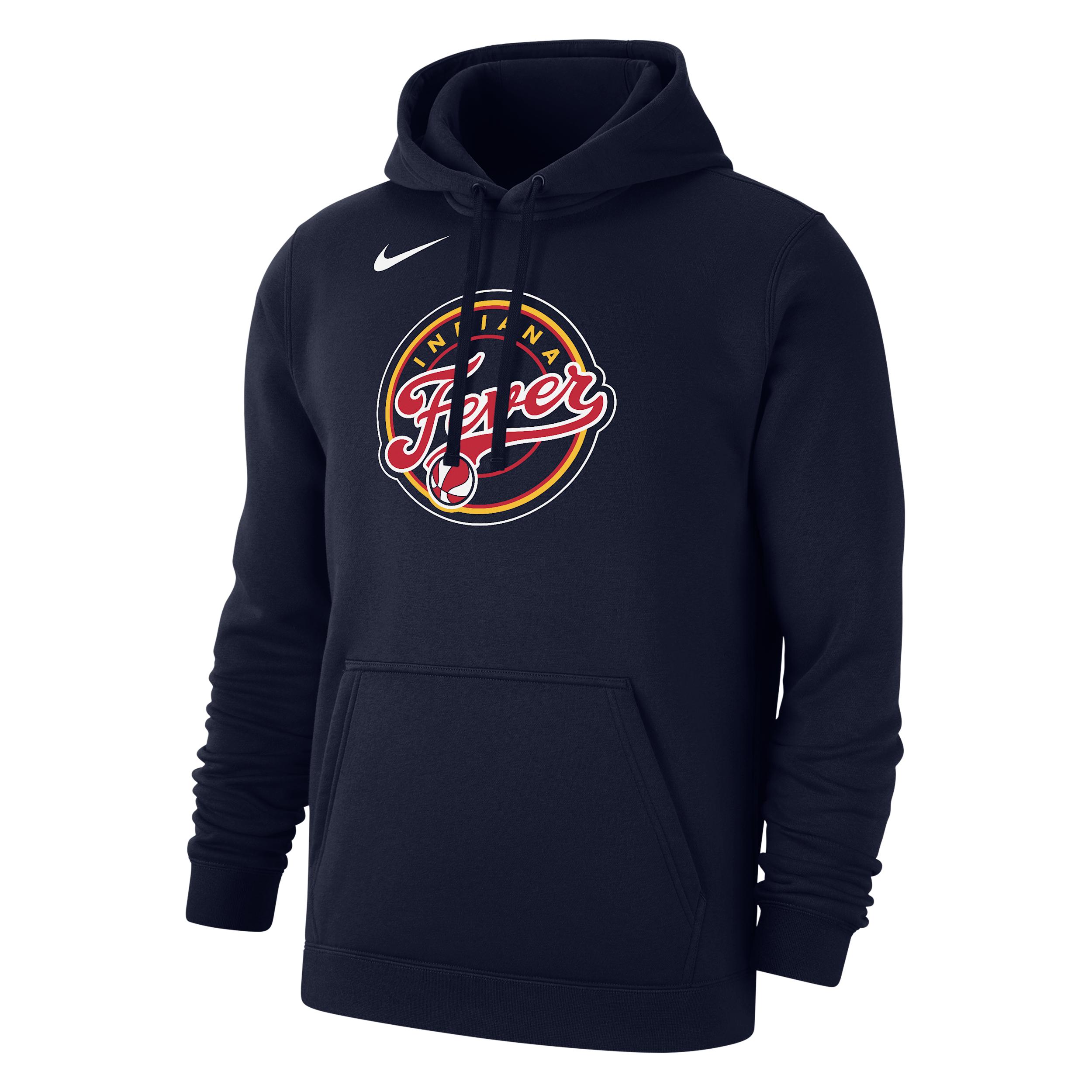 Indiana Fever Club Nike Mens WNBA Fleece Pullover Hoodie | M31777WINF-NVY Product Image