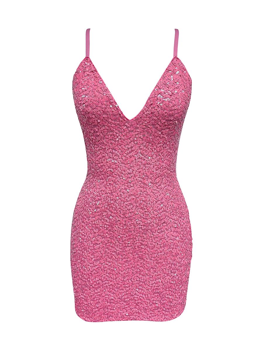 Womens Kiernan Sequin-Embellished Minidress Product Image