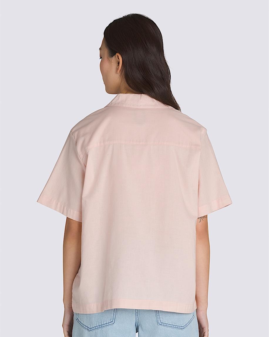 Cassidy Camp Shirt in Sepia Rose Pink| Vans US Product Image