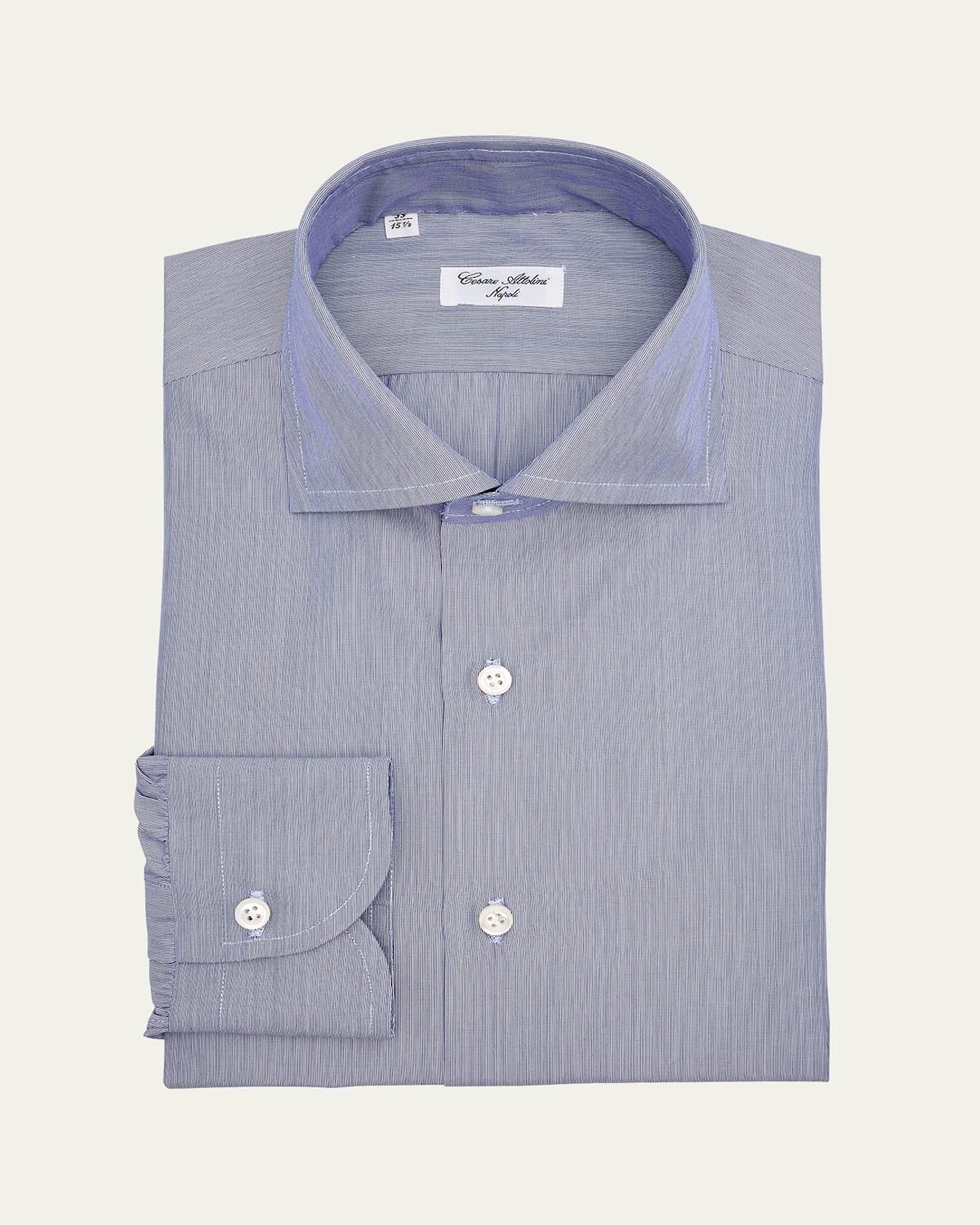 Mens Cotton Candy Stripe Dress Shirt Product Image