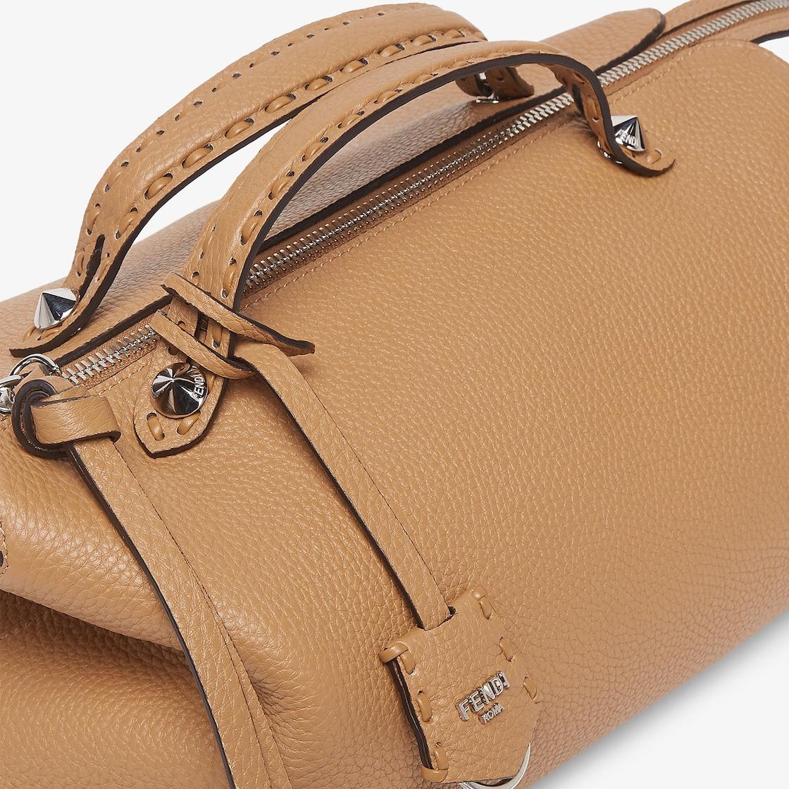 By The Way Selleria LargeCappuccino-colored Selleria bag with 200 hand-sewn stitches Product Image