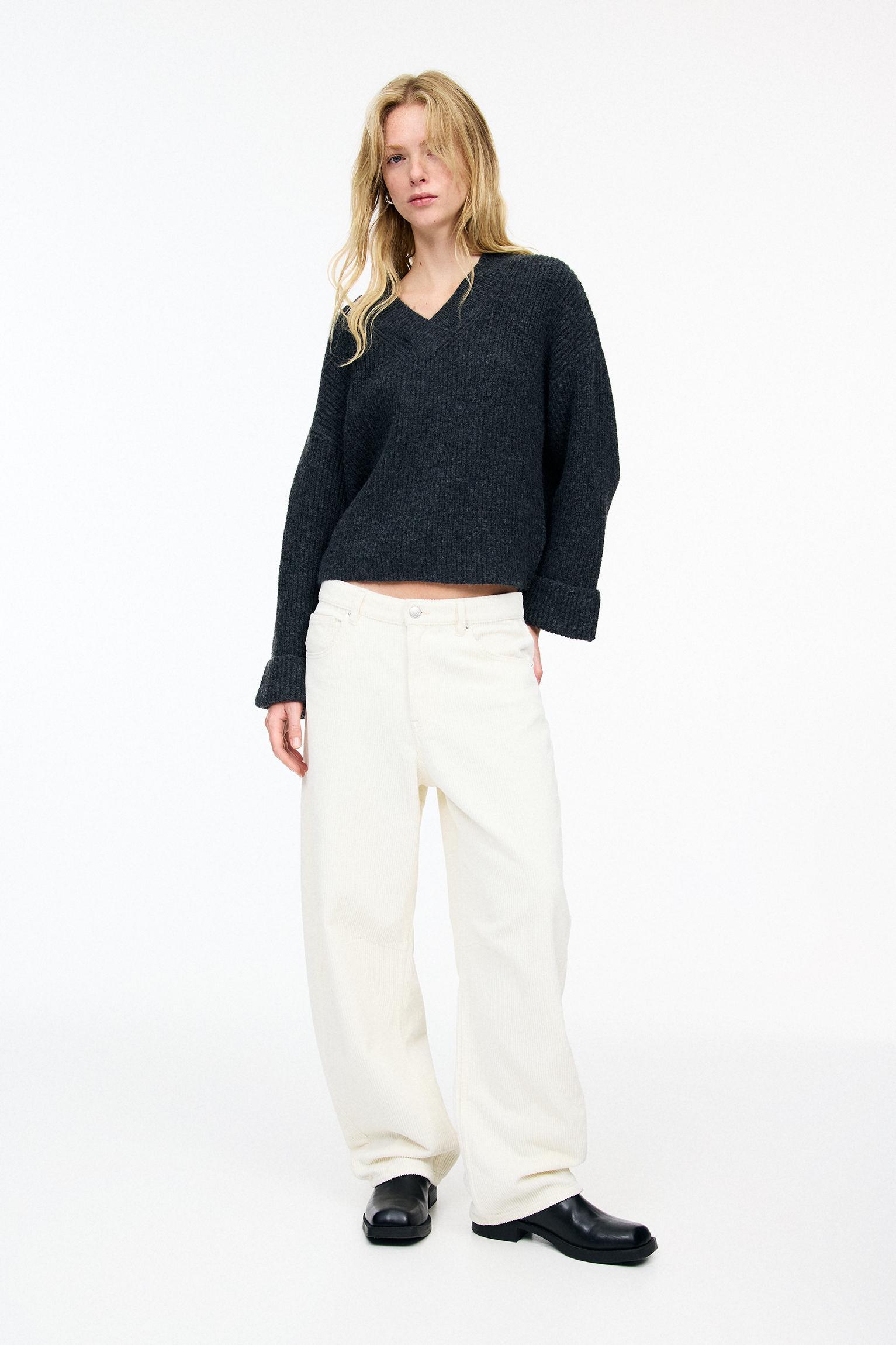 Purl knit sweater Product Image