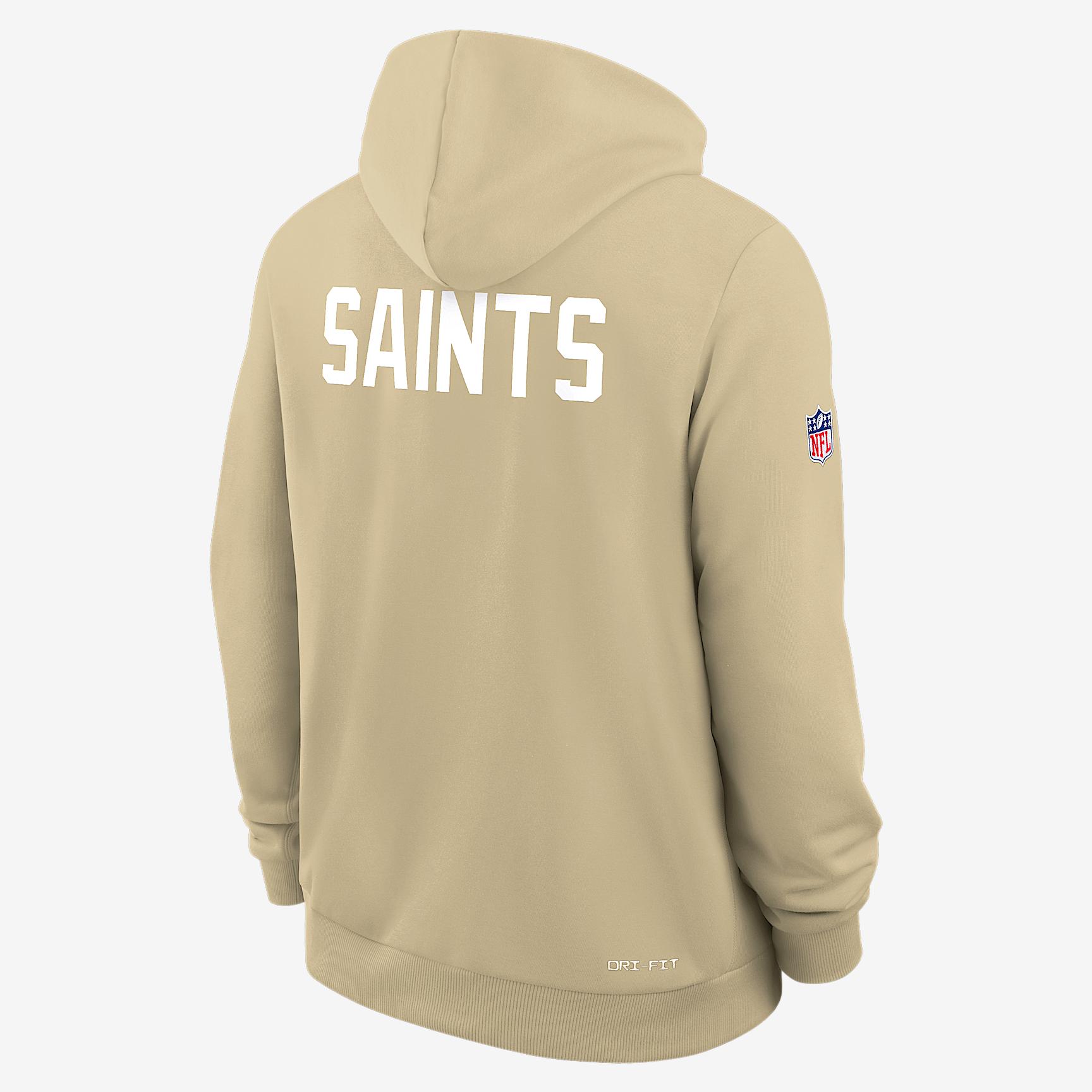 New Orleans Saints Alt Offensive Set Play Sideline Nike Men's Dri-FIT NFL Pullover Hoodie Product Image