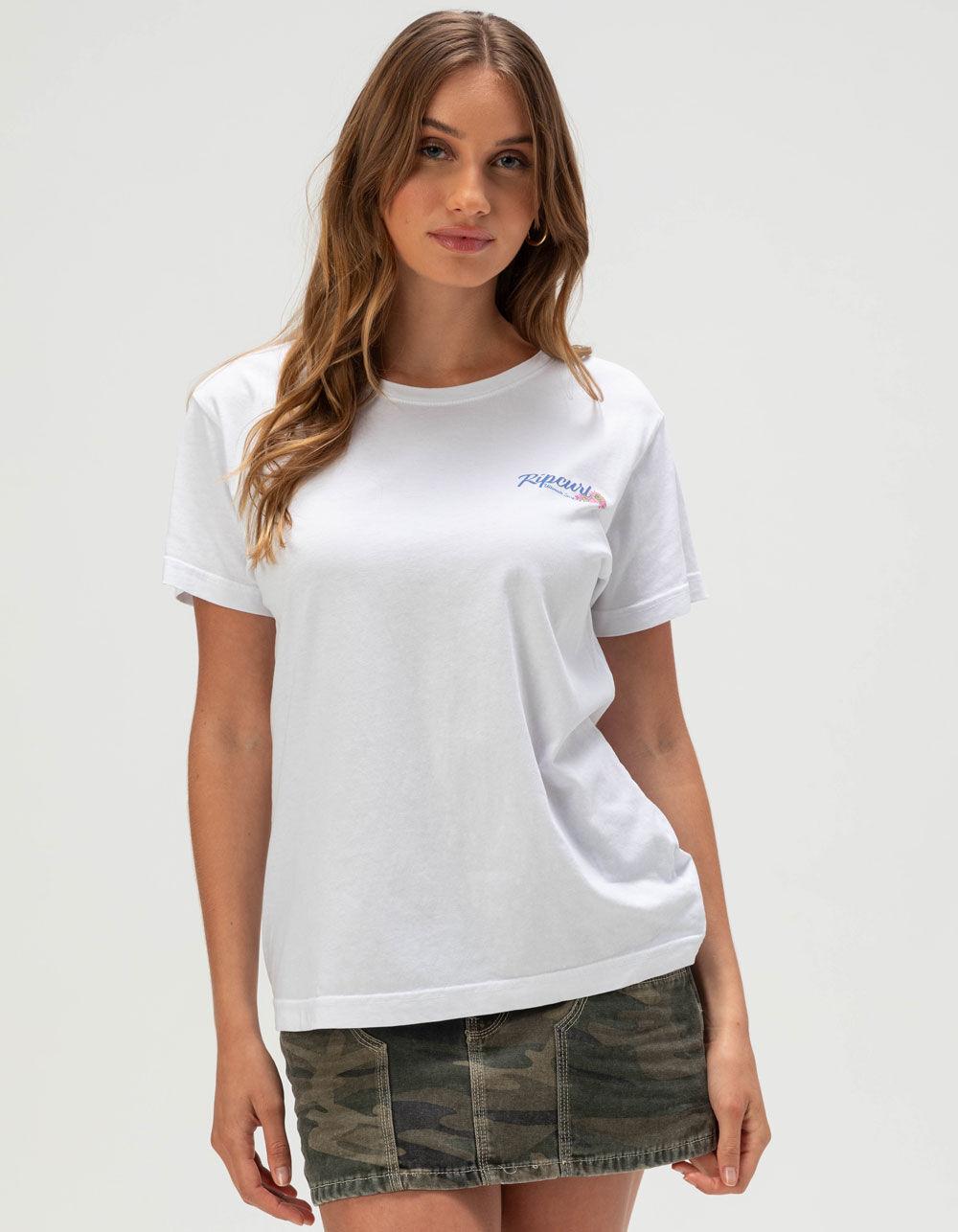 RIP CURL La Joya Womens Standard Tee - WHITE Product Image