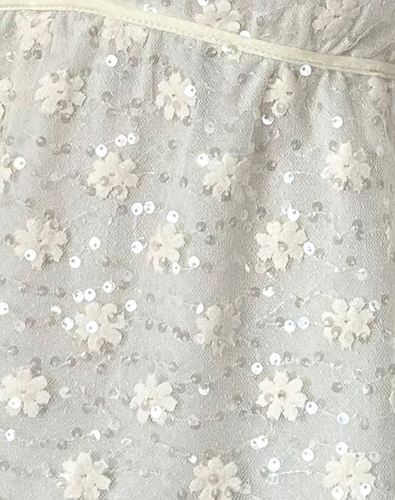 Aloysia Top in Sequin Lace Ivory Female Product Image