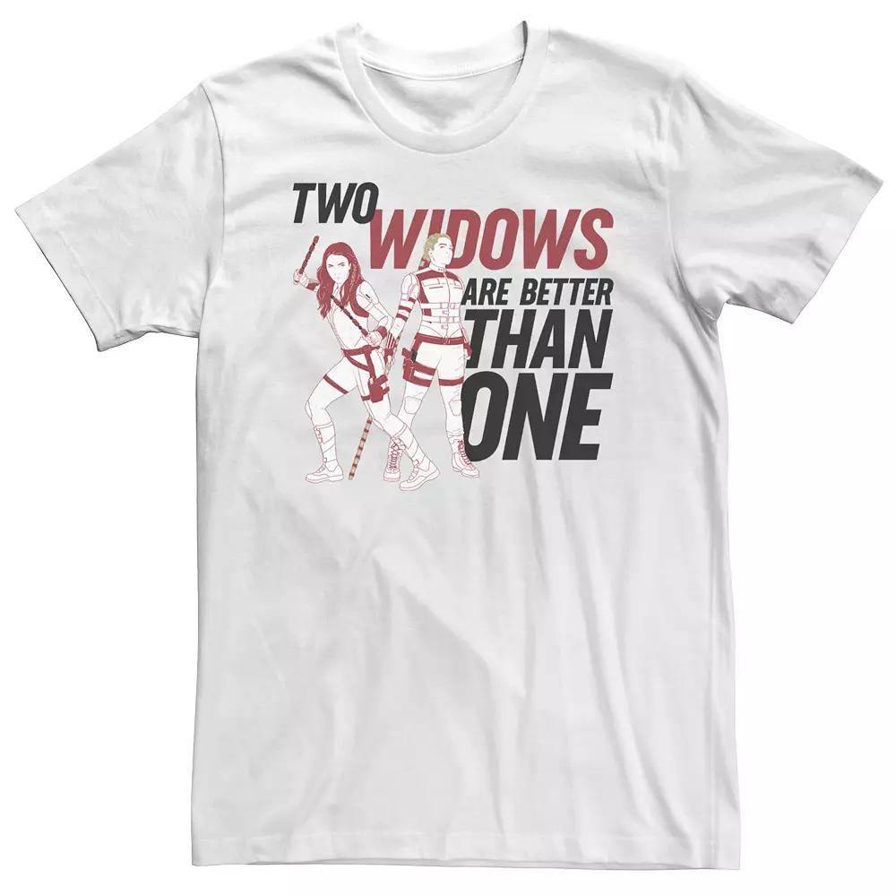 Big & Tall Marvel Black Widow Two Widows Are Better Than One Portrait Tee, Men's,  Product Image