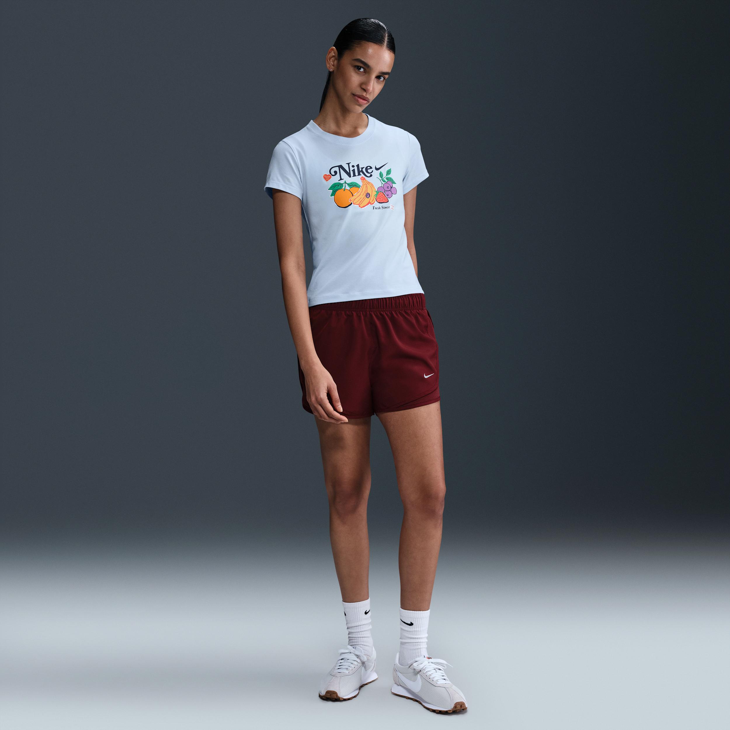 Womens Nike Sportswear Chill Knit Slim Cropped T-Shirt | HV6408-423 Product Image