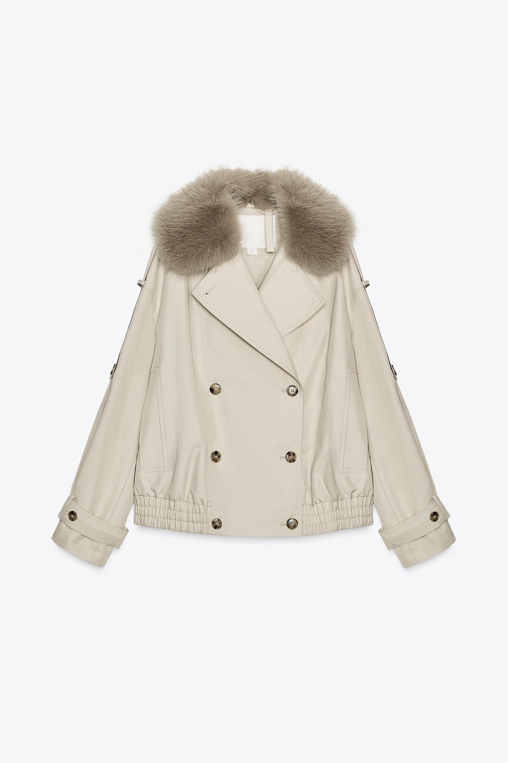 ZW COLLECTION WATER REPELLENT SHORT TRENCH COAT Product Image