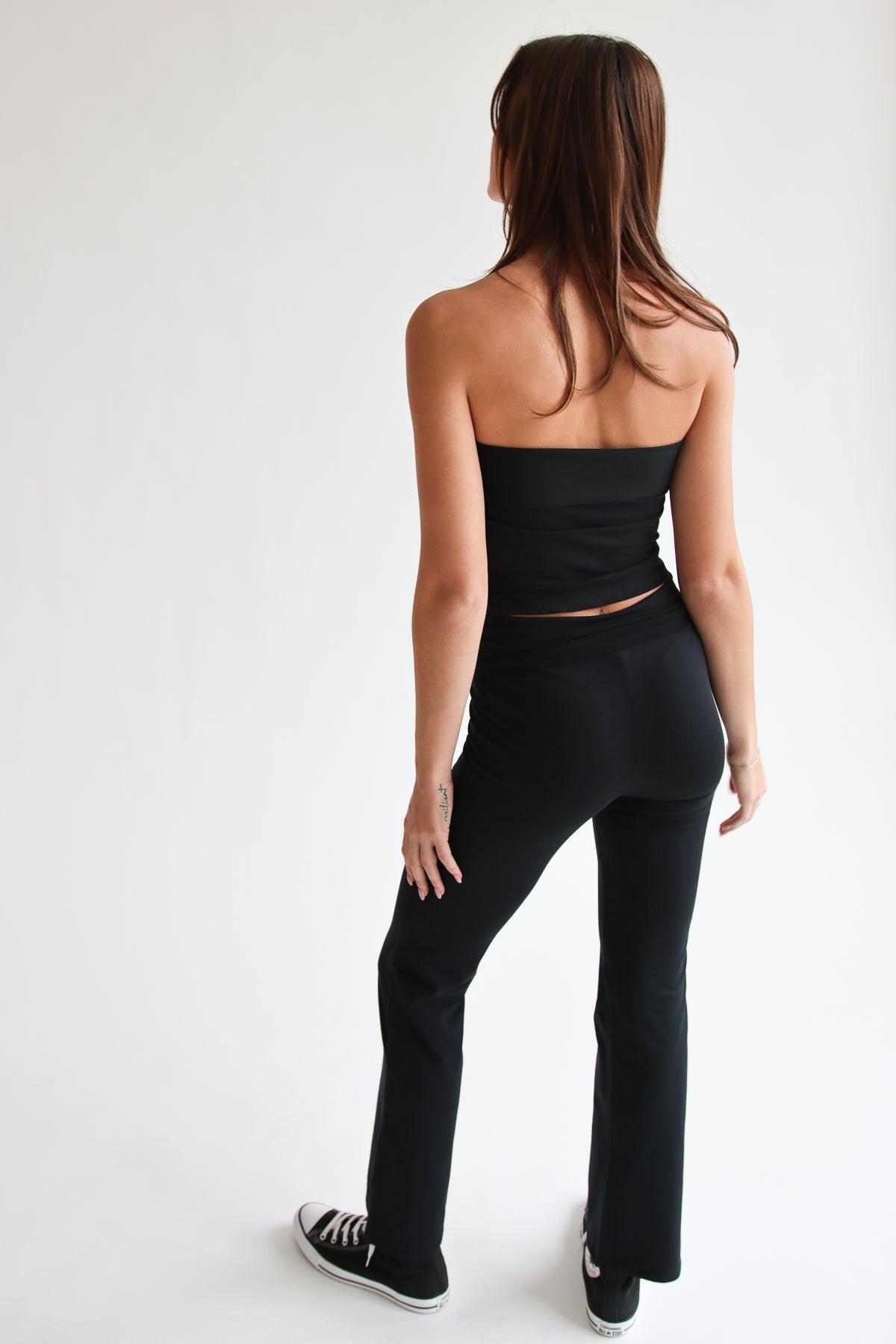 Foldover Flare Pants Product Image